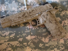 Custom Camo ar-15 and 1911_2